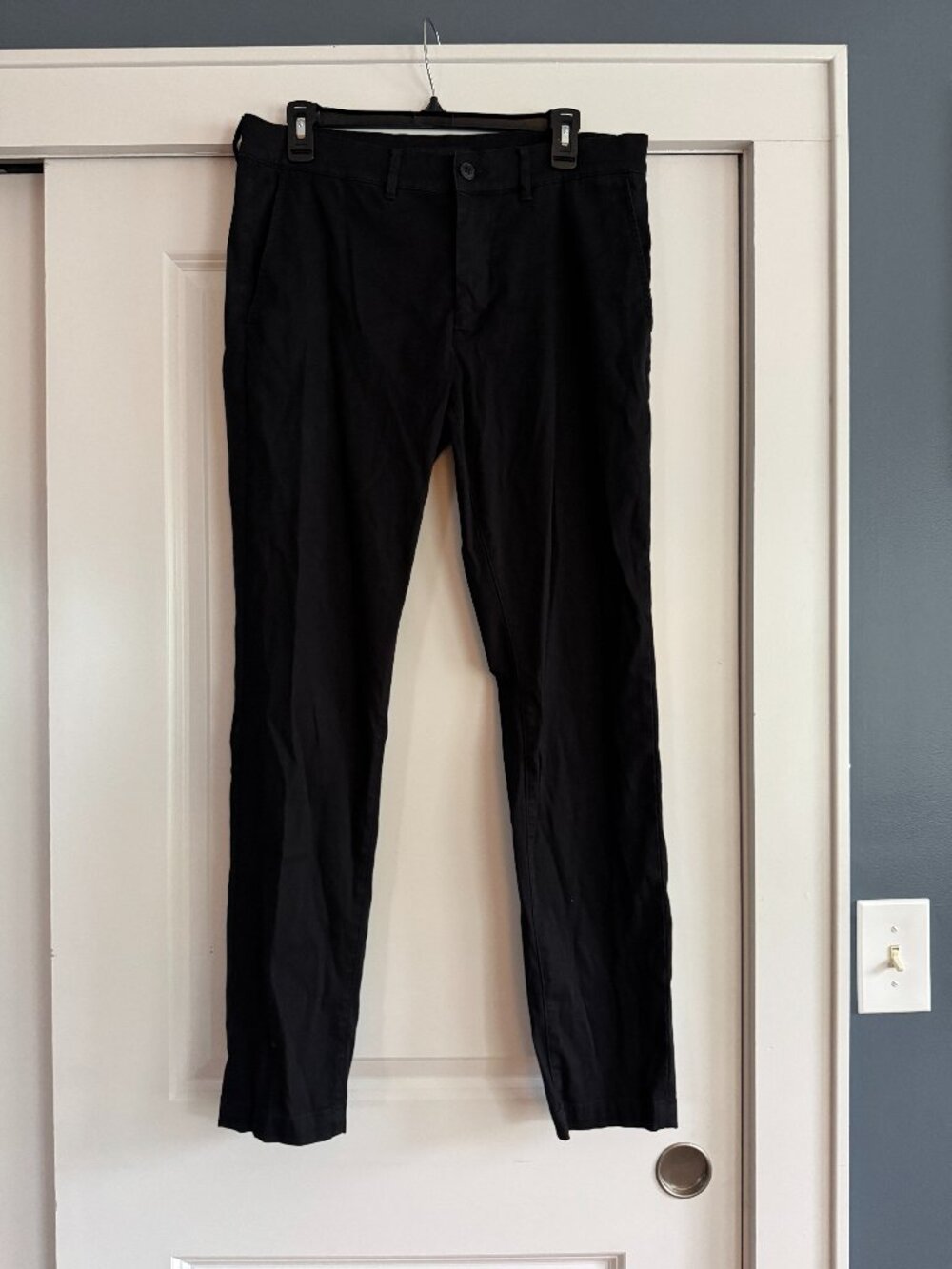 Travis Mathew Men's Black Chino Stretch Performance Cotton Blend Pants Size 33